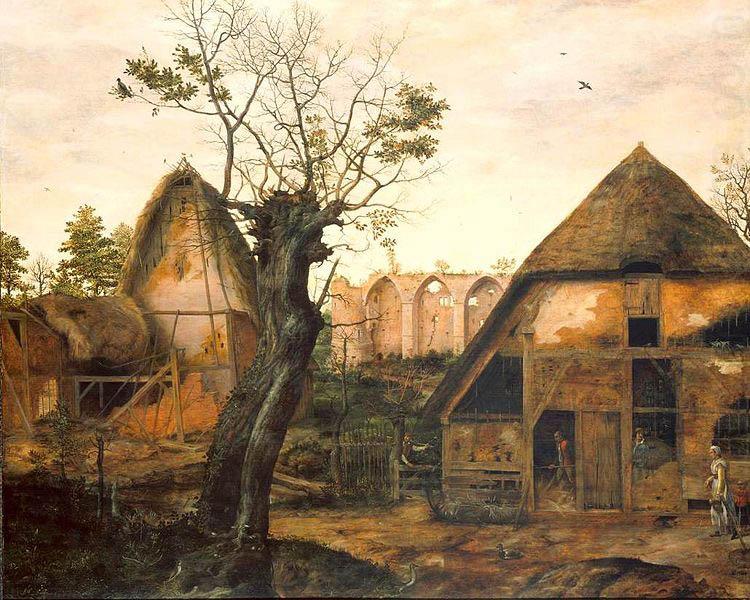 Landscape with Farm, Cornelis van Dalem